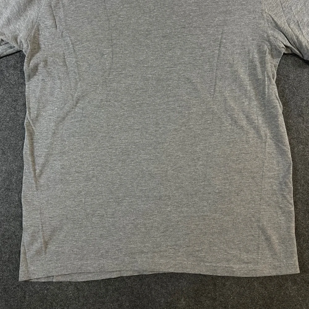 Nike Mens Gray Regular Fit Short Sleeve Crew Neck T-Shirt Swoosh Logo Large